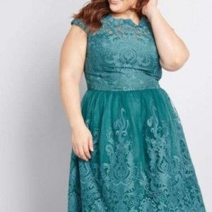 NWT Exquisite Elegrance/"Laurel" (teal) Sz 12 (10)